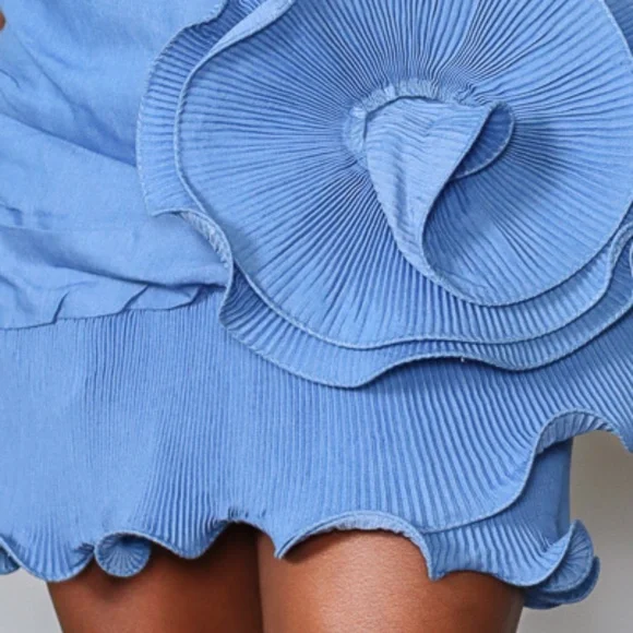 BLOSSOM IN BLUE MINI DRESS - Picture 7 of 8